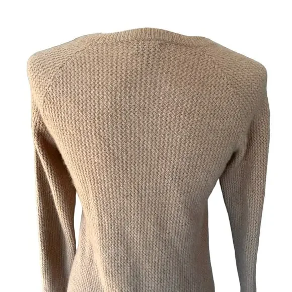 Patagonia Recycled Cashmere Wool Sweater Womens Small Brown Tan Knit Crew L/S - Picture 6 of 13